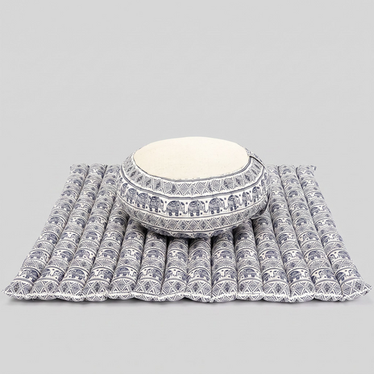 Zafu Sacred Elephant Meditation Cushion Set