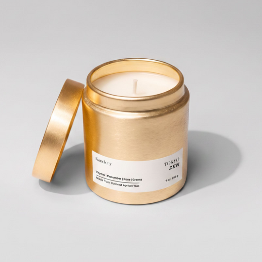Tokyo Zen Japanese Rose Peony Candle