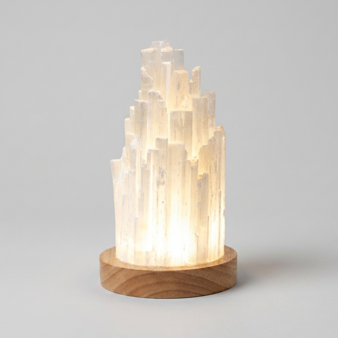 The Cleanse-All Selenite Lamp - 2 Pounds of Healing Power