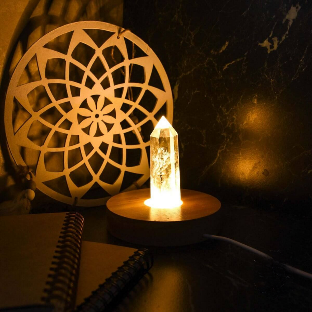 Quartz Crystal Healing Lamp