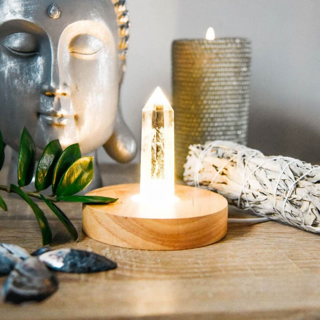 Quartz Crystal Healing Lamp