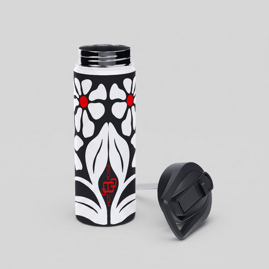 Retro Mod Wildflowers Stainless Steel Water Bottle 18oz