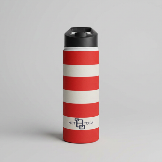 Heritage Red Stripe Stainless Steel Water Bottle 18oz