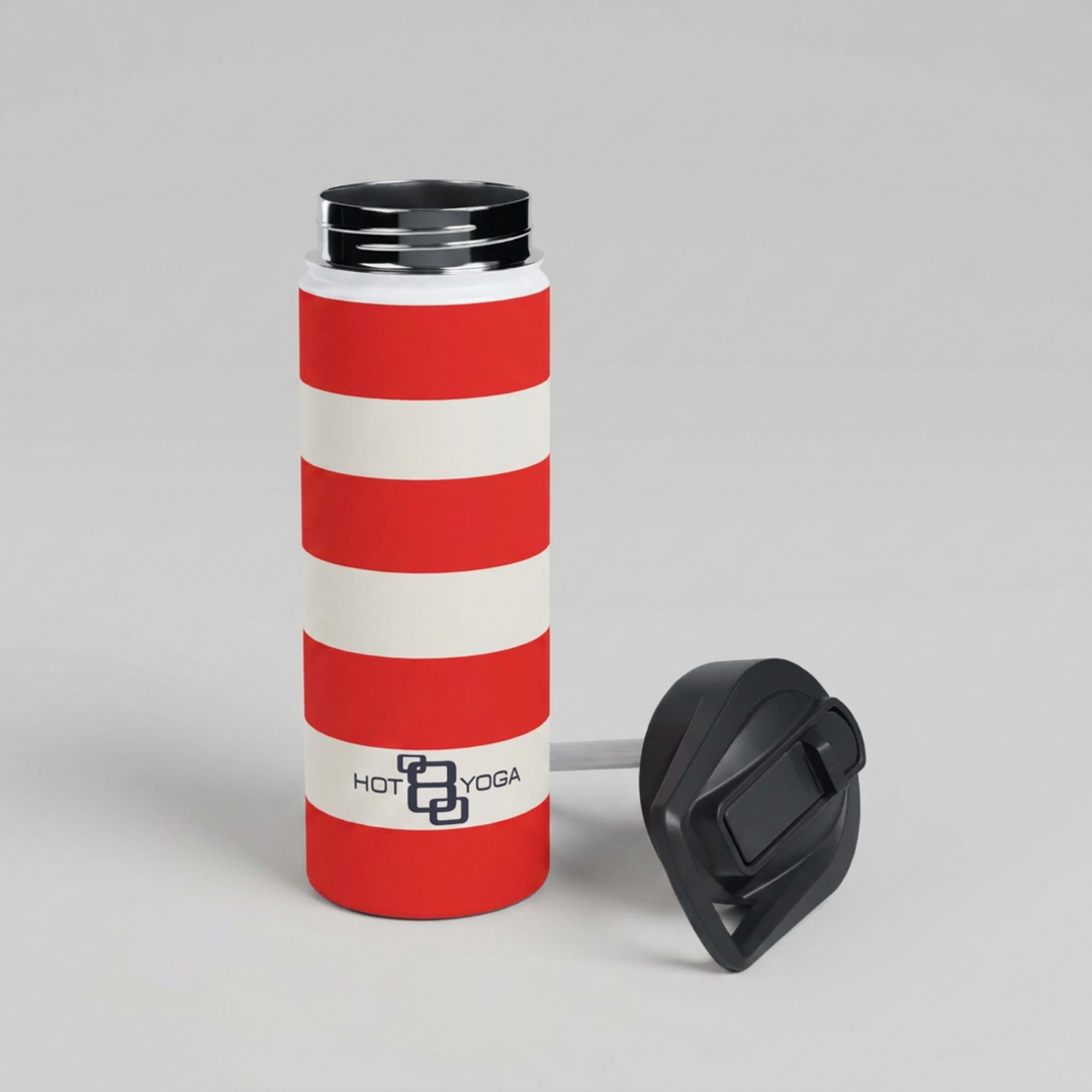 Heritage Red Stripe Stainless Steel Water Bottle 18oz