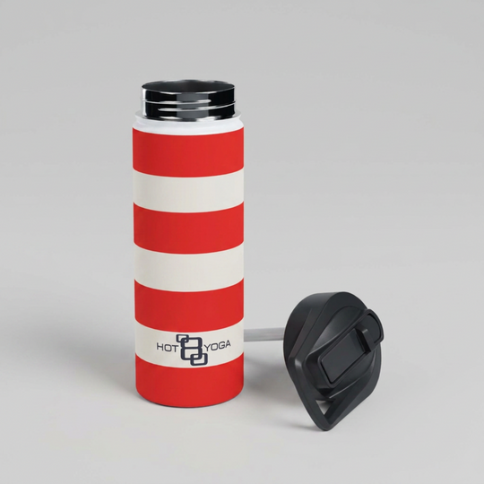 Heritage Red Stripe Stainless Steel Water Bottle 18oz