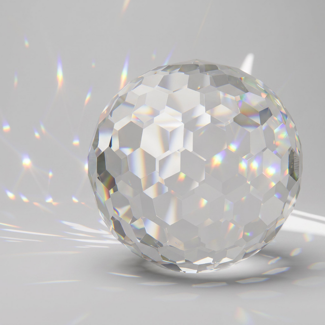 Oversized Crystal Suncatcher Sphere & Rainbow Maker