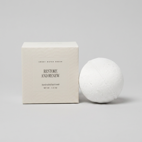 Restore and Renew White Eucalyptus Bath Bomb