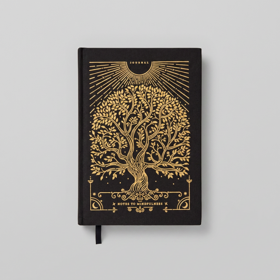 Notes to Mindfulness Stone Black Journal
