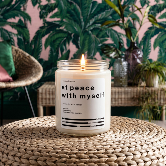 at peace with myself Candle