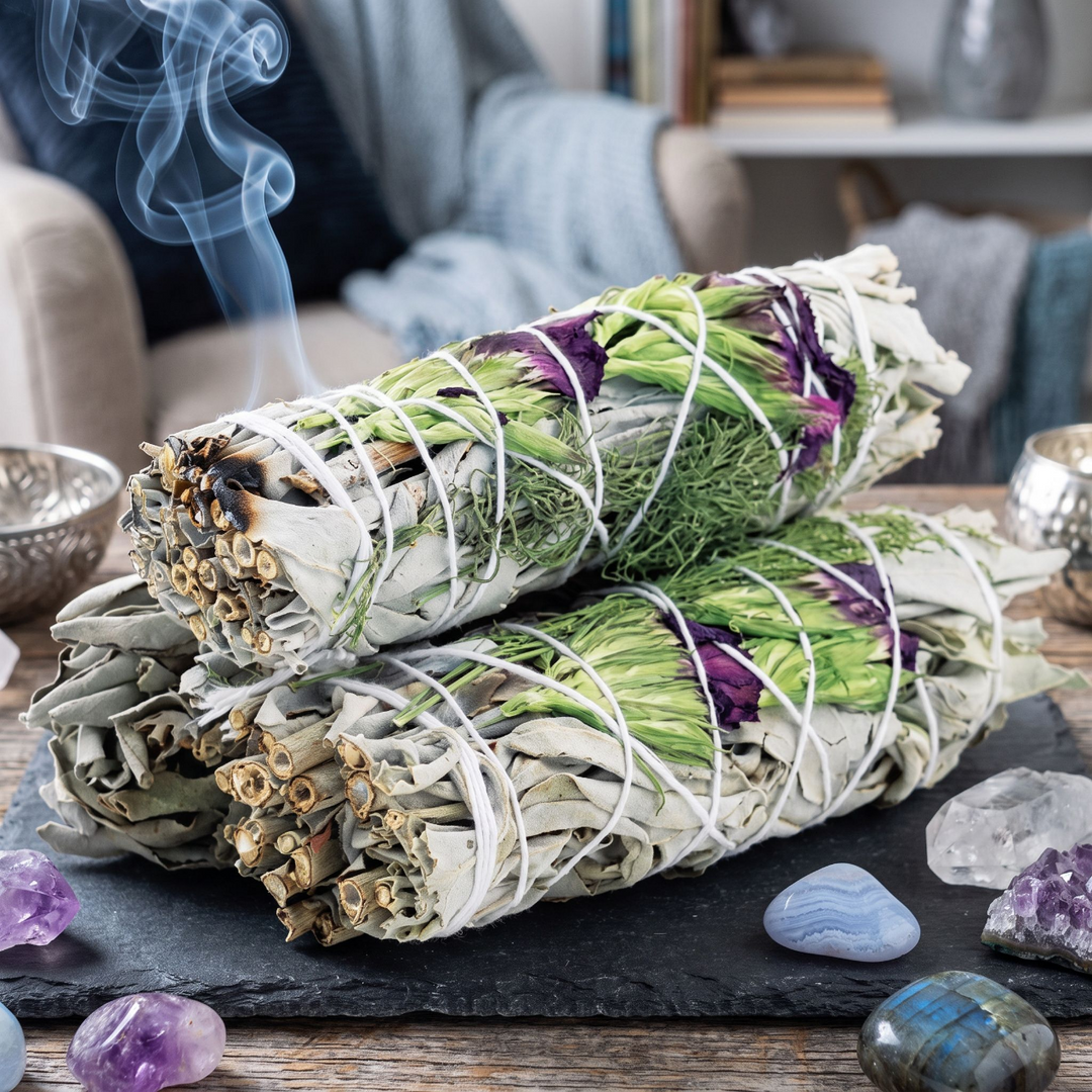 Good Life Floral White Sage Smudge Stick