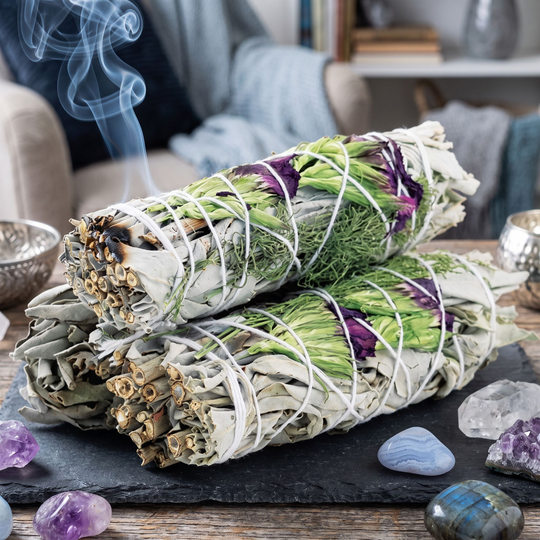 Good Life Floral White Sage Smudge Stick