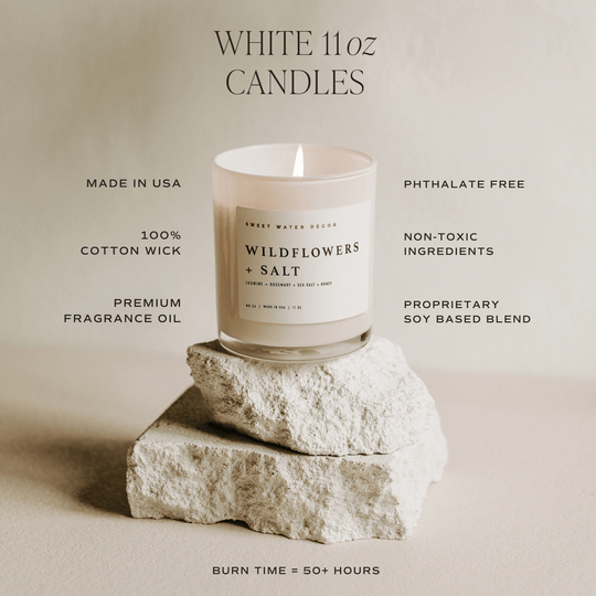 Relaxation Soy Candle - White Jar - 11 oz