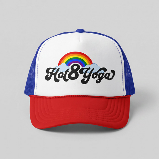 Rainbow Hot 8 Yoga Trucker Hat