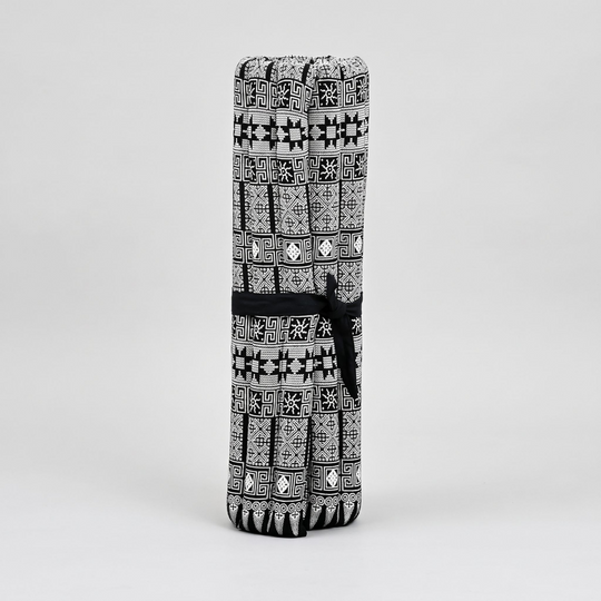 Zafu Midnight Geometric Meditation Cushion Set
