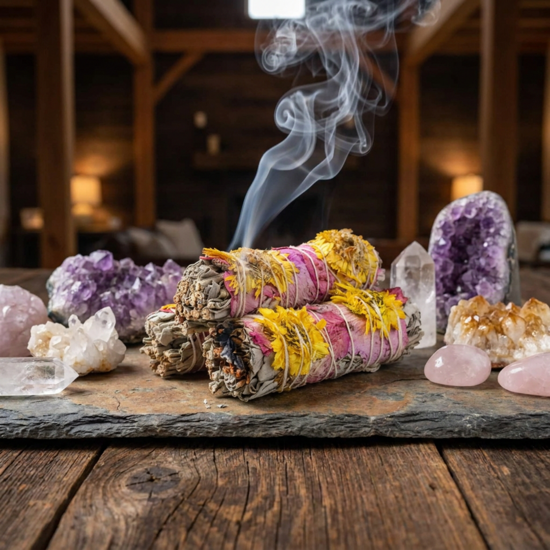 Amor Floral White Sage Smudge Stick