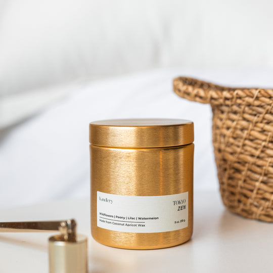 Tokyo Zen Japanese Rose Peony Candle