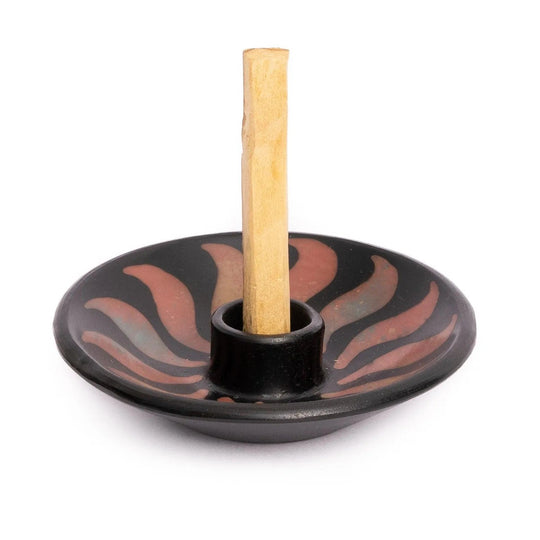 Chulucanas Ceramic Palo Santo Holder | Includes 5 Palo Santo Sticks