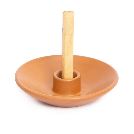 Chulucanas Ceramic Palo Santo Holder | Includes 5 Palo Santo Sticks