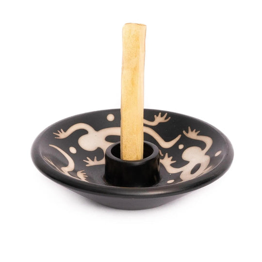 Chulucanas Ceramic Palo Santo Holder | Includes 5 Palo Santo Sticks