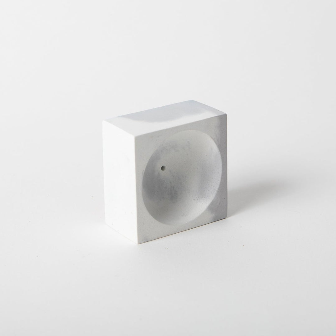 Pretti.Cool Grey Square Incense Holder