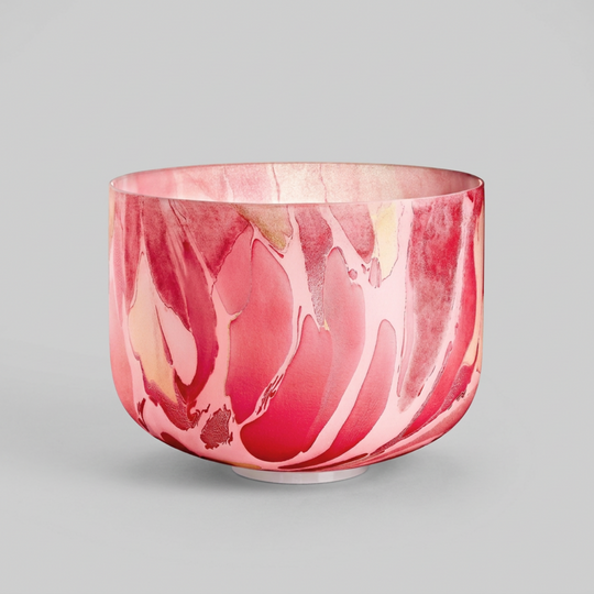 Root Chakra Red Marble Crystal Singing Bowl
