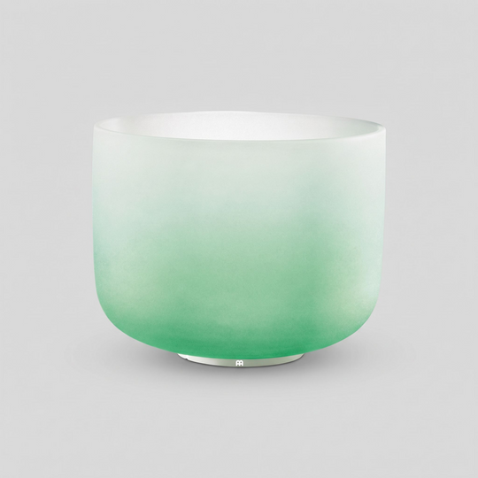 Heart Chakra Green Ombre Frosted Crystal Singing Bowl