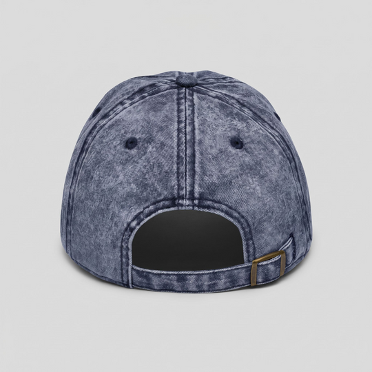 Hot 8 Yoga Washed Navy Vintage Hat